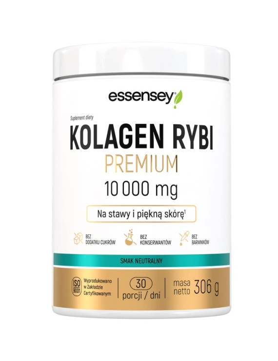 Kolagen Rybi Premium 10000mg z Biotyną + Skrzyp, Cynk | Essensey