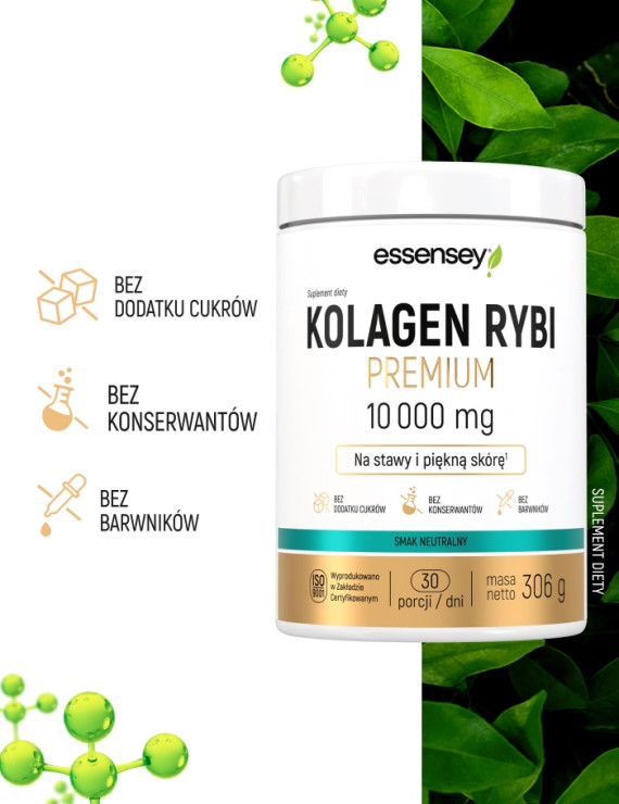 Kolagen Rybi Premium Neutralny Smak 10000 mg | Essensey | Piękna skóra