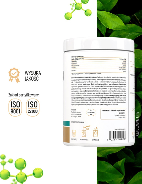 Zestaw Kolagenu Rybiego Premium 10000 mg | Essensey | Piękna skóra