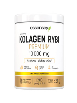 Kolagen Rybi Premium Smak Mango-pomarańcza  | Essensey | Piękna skóra