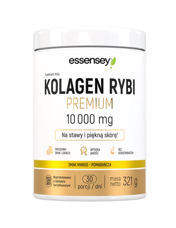 Kolagen Rybi Premium Smak Mango-pomarańcza  | Essensey | Piękna skóra