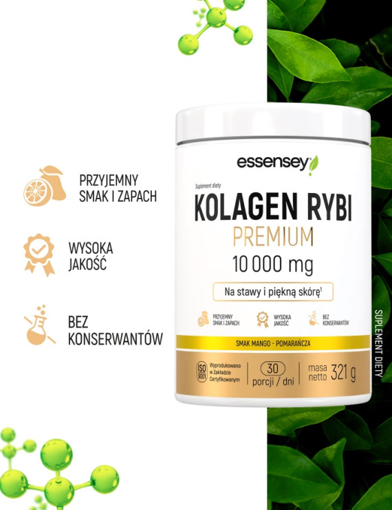 Kolagen Rybi Premium Naturalny Smak 10000 mg | Essensey | Piękna skóra