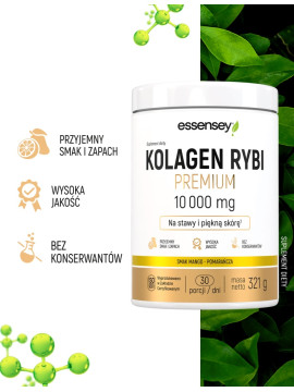 Kolagen Rybi Premium Mango-pomarańcza 10000  | Essensey | Piękna skóra