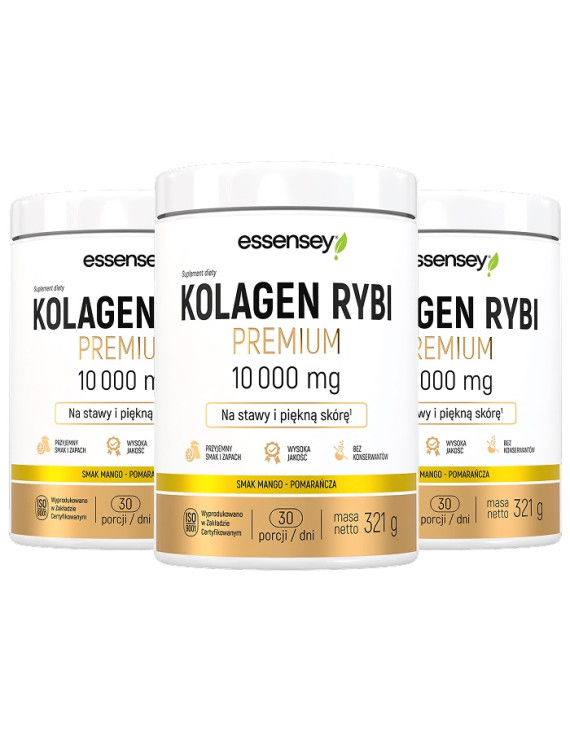 Kolagen Rybi Premium Mango-pomarańcza 10000  | Essensey | Piękna skóra