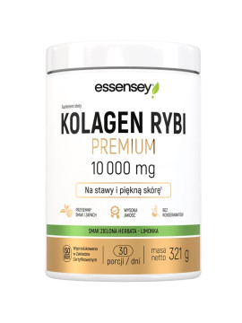 Kolagen Rybi Premium Smak Zielona Herbata  | Essensey | Piękna skóra