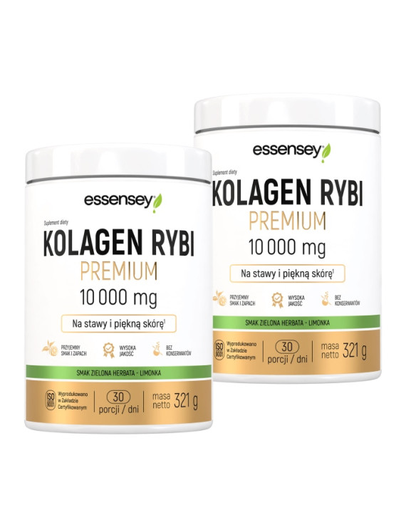 Kolagen Rybi Premium Smak Zielona Herbata  | Essensey | Piękna skóra