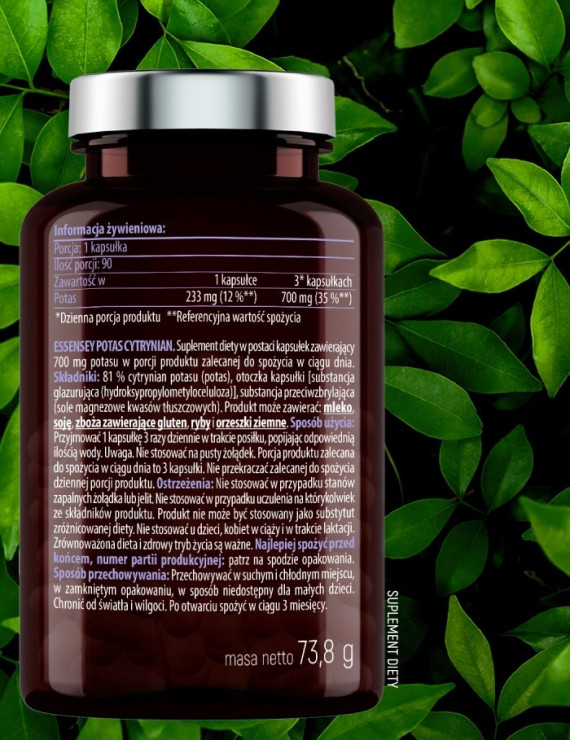 Potas Cytrynian i Selen Pro Forte Pillbox | Essensey | Ciśnienie krwi