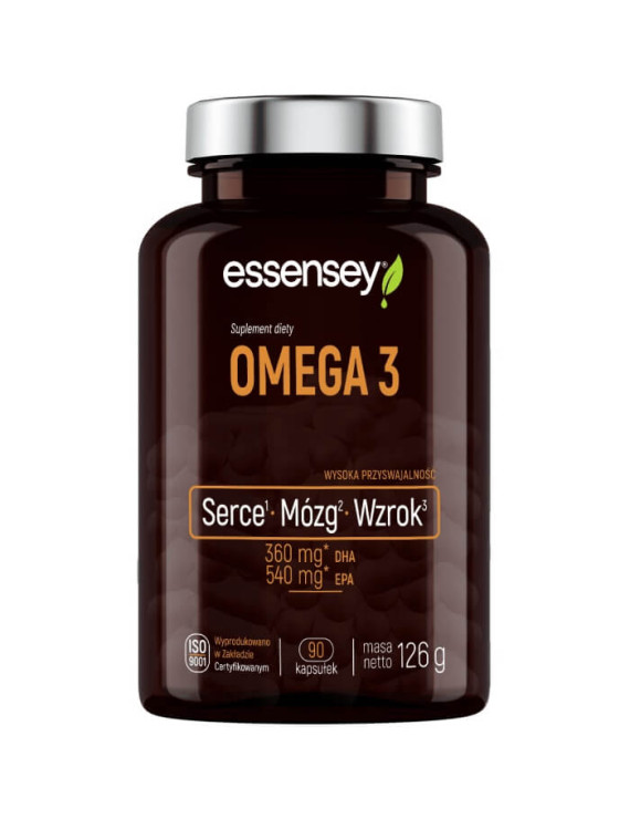 Omega 3 w trzech opakowaniach + Pillbox | Essensey | Serce mózg