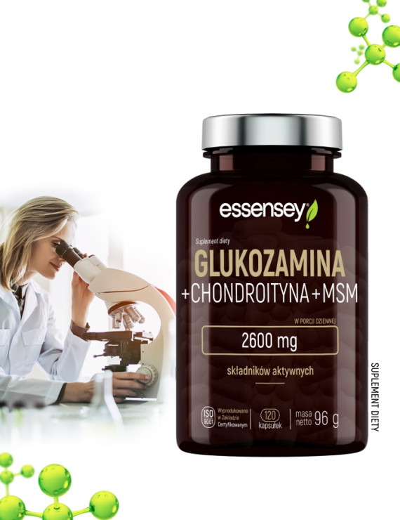 Glukozamina Chondroityna MSM | Essensey | Regeneracja Stawów