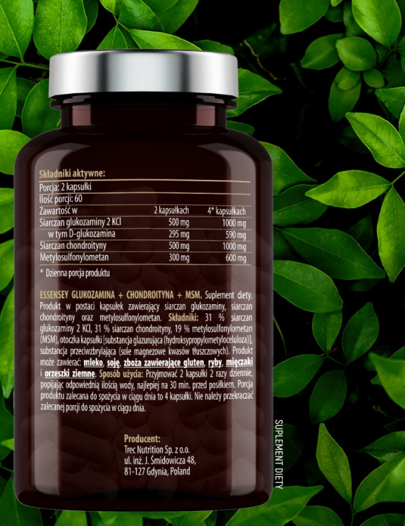 Glukozamina Chondroityna MSM | Essensey | Regeneracja Stawów