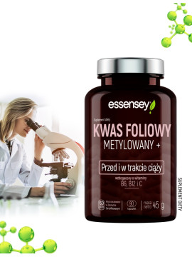 Kwas Foliowy Metylowany + w 90 kapsułkach