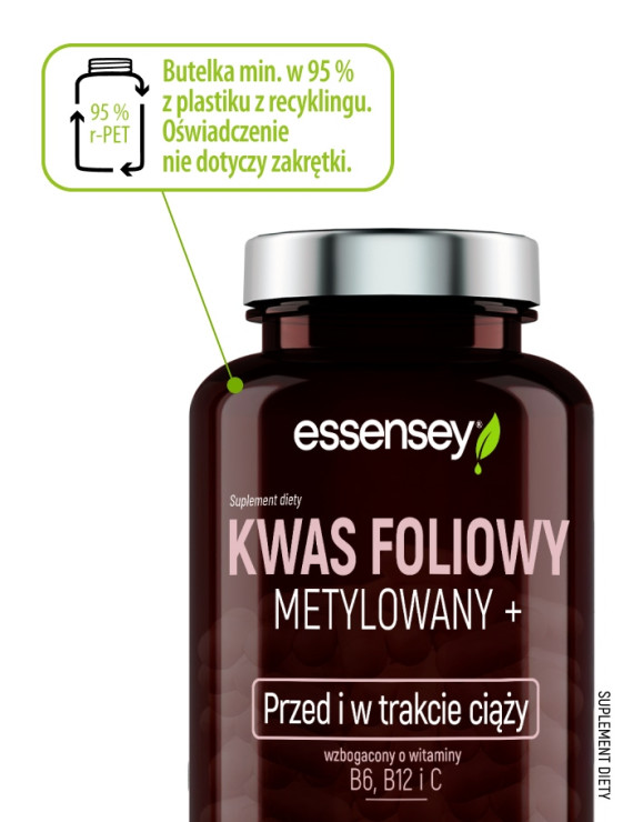 Kwas Foliowy Metylowany + w 90 kapsułkach