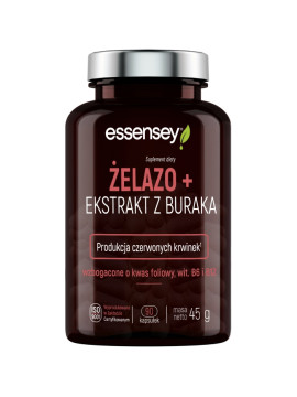 Żelazo + Ekstrakt z Buraka w 90 kapsułkach