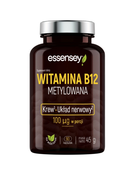 Witamina B12 Metylowana w 90 kapsułkach