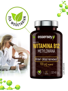 Witamina B12 Metylowana w 90 kapsułkach