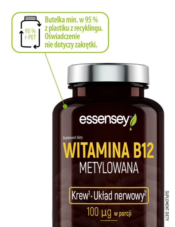 Witamina B12 Metylowana w 90 kapsułkach