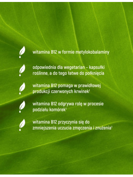 Witamina B12 Metylowana w 90 kapsułkach