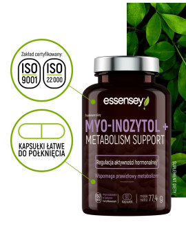 Myo-Inozytol + Metabolism Support w 90 kapsułkach Myo-Inozytol + Metabolism Support w 90 kapsułkach