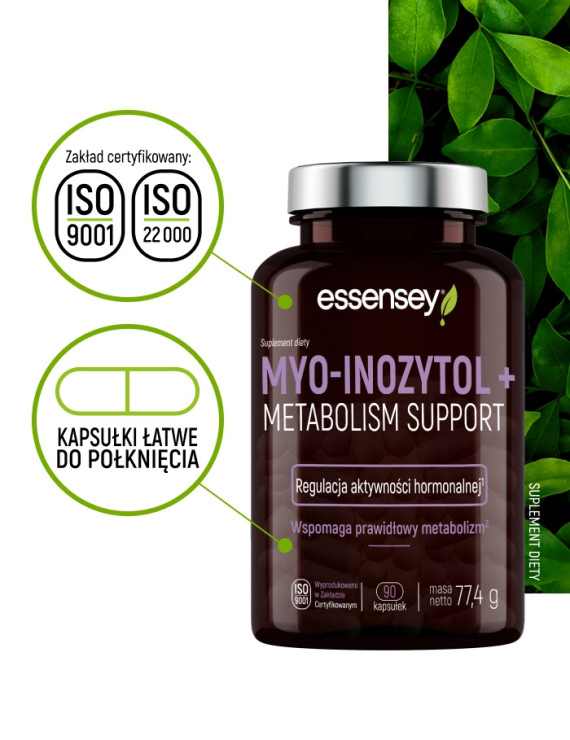 Myo-Inozytol + Metabolism Support w 90 kapsułkach Myo-Inozytol + Metabolism Support w 90 kapsułkach