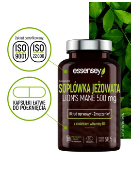 Soplówka Jeżowata w 90 kapsułkach Soplówka Jeżowata w 90 kapsułkach