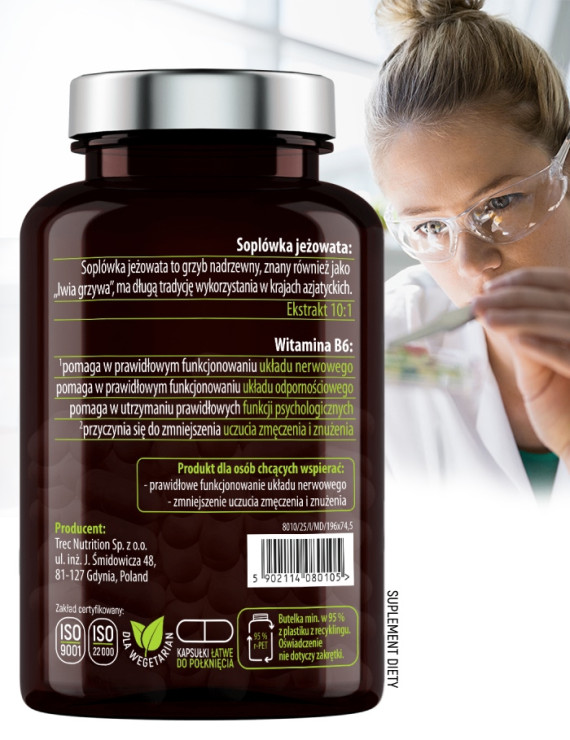 Soplówka Jeżowata w 90 kapsułkach Soplówka Jeżowata w 90 kapsułkach