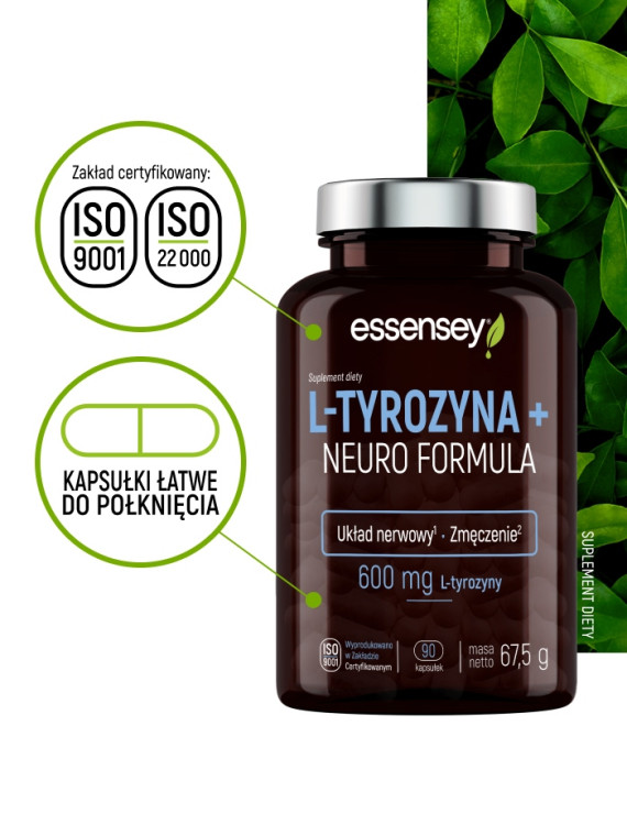L-Tyrozyna + Neuro Formula w 90 kapsułkach
