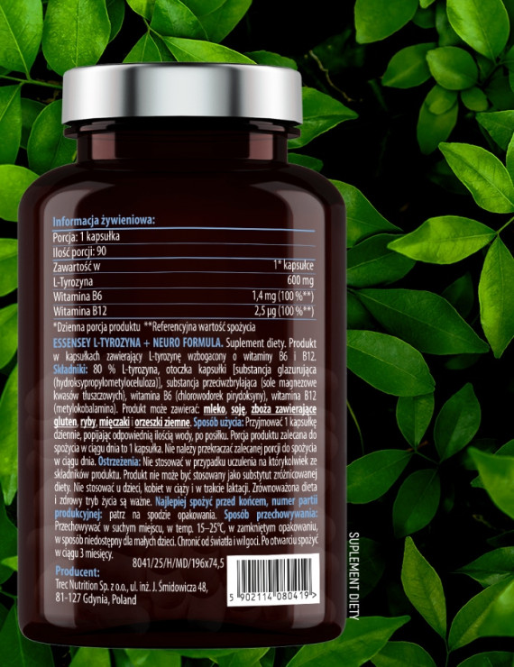 L-Tyrozyna + Neuro Formula w 90 kapsułkach