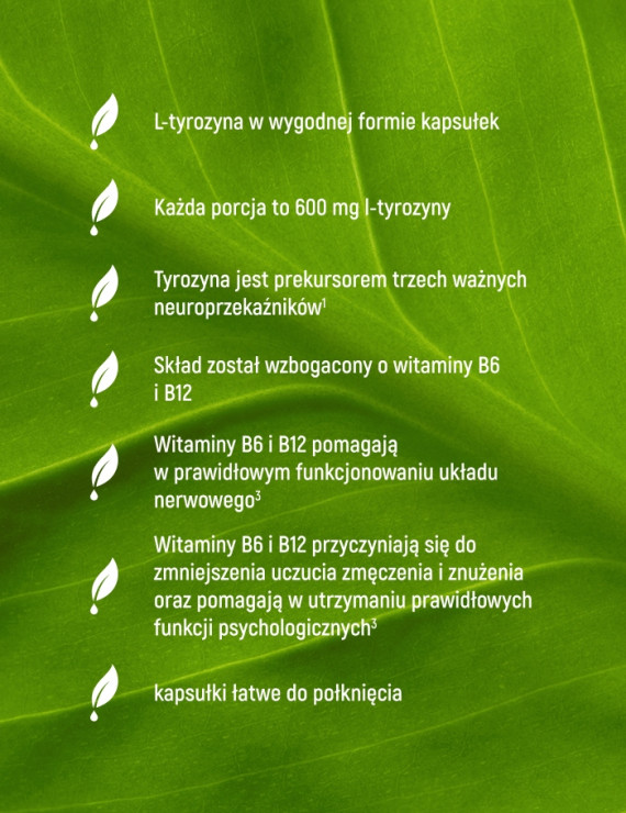 L-Tyrozyna + Neuro Formula w 90 kapsułkach