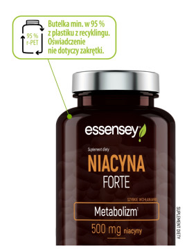 Niacyna Forte w 120 kapsułkach | Essensey | Metabolizm energetyczny