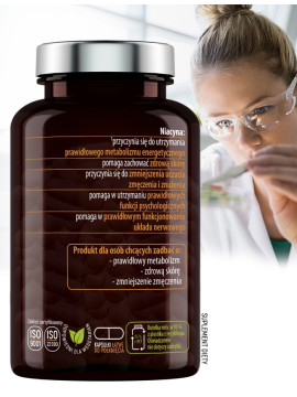 Niacyna Forte w 120 kapsułkach | Essensey | Metabolizm energetyczny