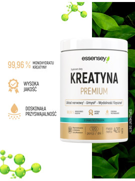 Kreatyna Premium Smak Neutralny - 420g