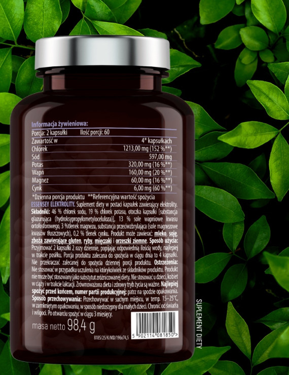 Elektrolity w 120 kapsułkach