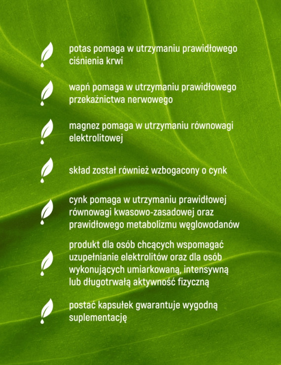 Elektrolity w 120 kapsułkach