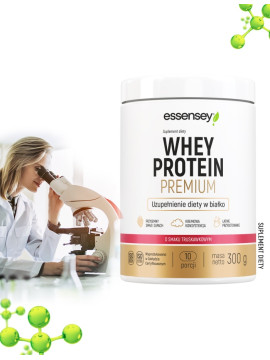Odżywka Białkowa - Whey Protein Premium Smak Truskawkowy - 300 g