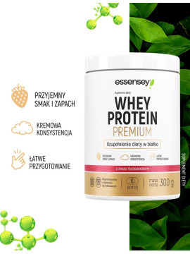 Odżywka Białkowa - Whey Protein Premium Smak Truskawkowy - 300 g
