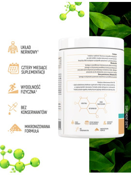 Kreatyna Premium Smak Zielone Jabłko - 500g