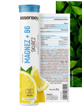 Magnez + B6 Skurcz w 20 tabletkach musujących