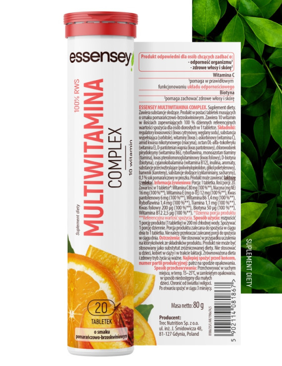 Multiwitamina Complex w 20 tabletkach musujących