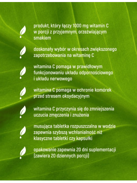 Witamina C 1000 mg w 20 tabletkach musujących