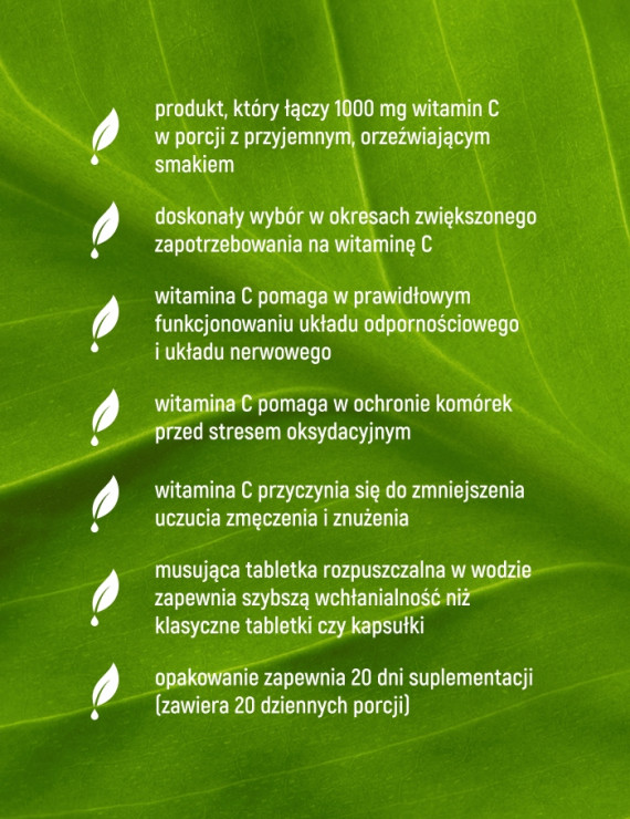 Witamina C 1000 mg w 20 tabletkach musujących
