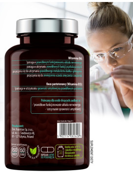 Kreatyna Monohydrat + B5, B6 w 90 kapsułkach