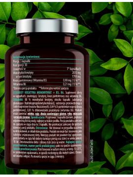 Kreatyna Monohydrat + B5, B6 w 90 kapsułkach