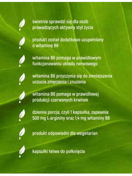 L-Arginina w 90 kapsułkach