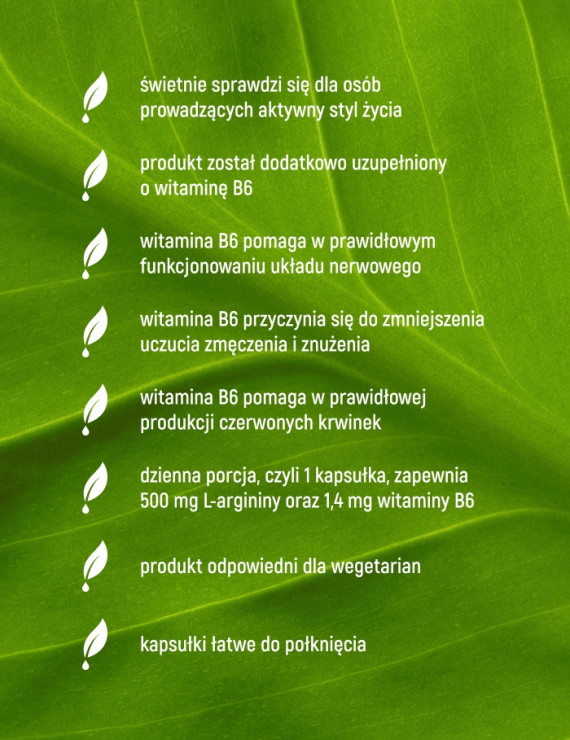 L-Arginina w 90 kapsułkach