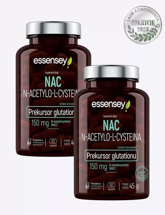 Zestaw NAC N-acetylo-L-cysteiny w dwóch opakowaniach