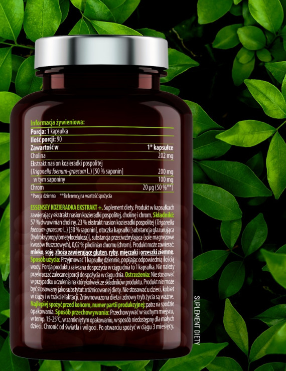 Kozieradka Ekstrakt + w 90 kapsułkach