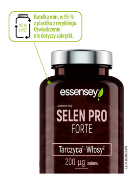 Selen Pro Forte w 120 kapsułkach | Essensey | włosy paznokcie tarczyca