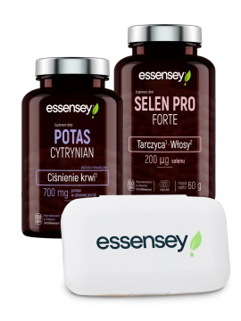 Potas Cytrynian i Selen Pro Forte Pillbox | Essensey | Ciśnienie krwi