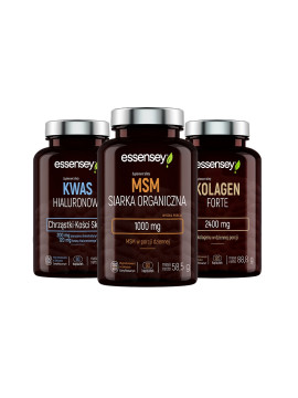 Kolagen + Kwas Hialuronowy + MSM | Essensey | Kości Stawy Skóra