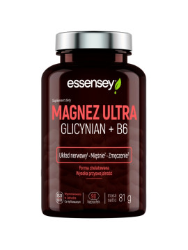 Magnez Ultra Glicynian + B6 w 90 kapsułkach